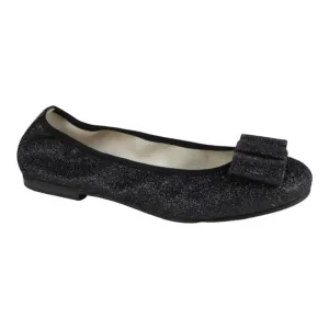 1412 - Black Glitter Flats for Girl/Teen/Women by London Kids