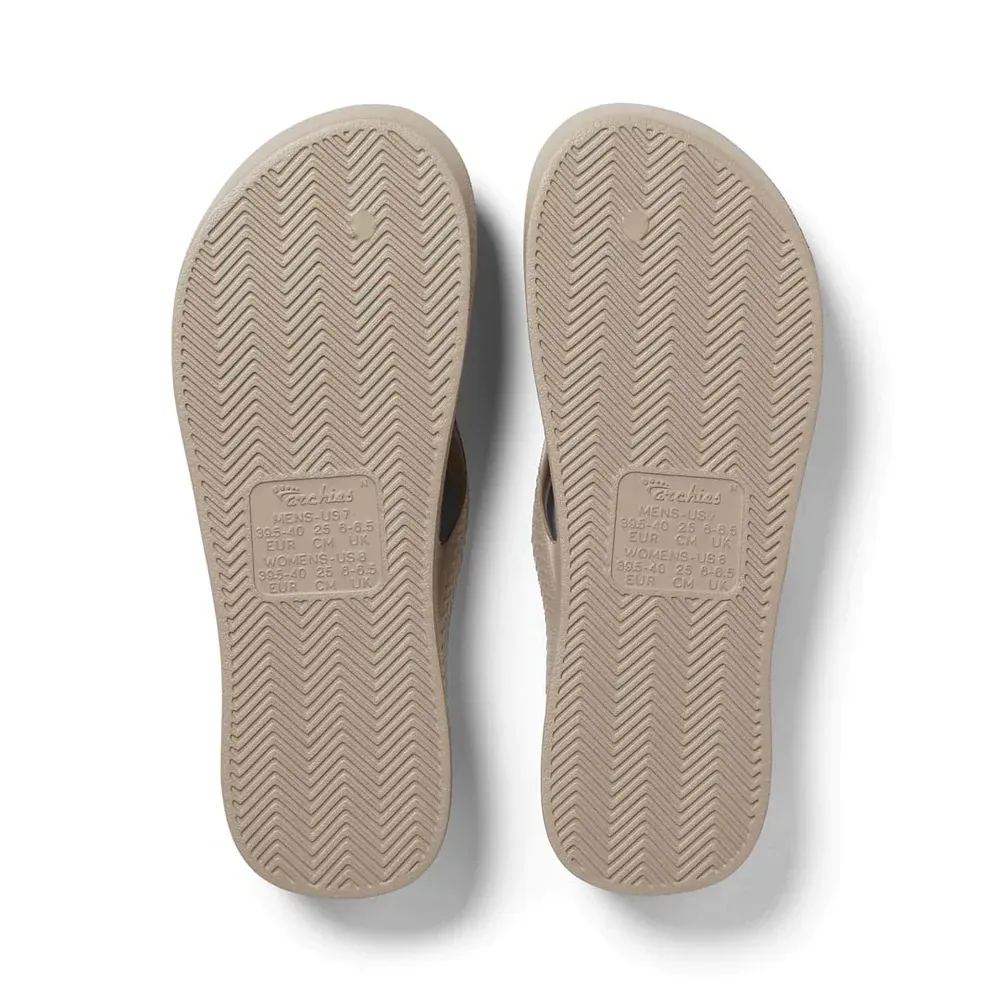 Archies Jandals Crystal Taupe