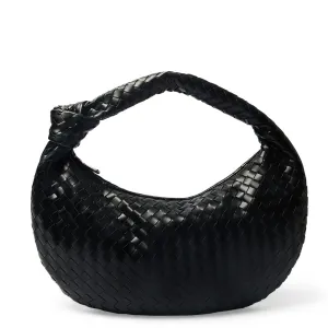 Billy Handbag in Black Weave