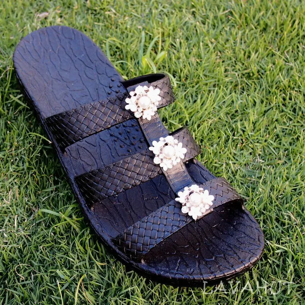 Black Jaya Pearl Jandals® - Pali Hawaii