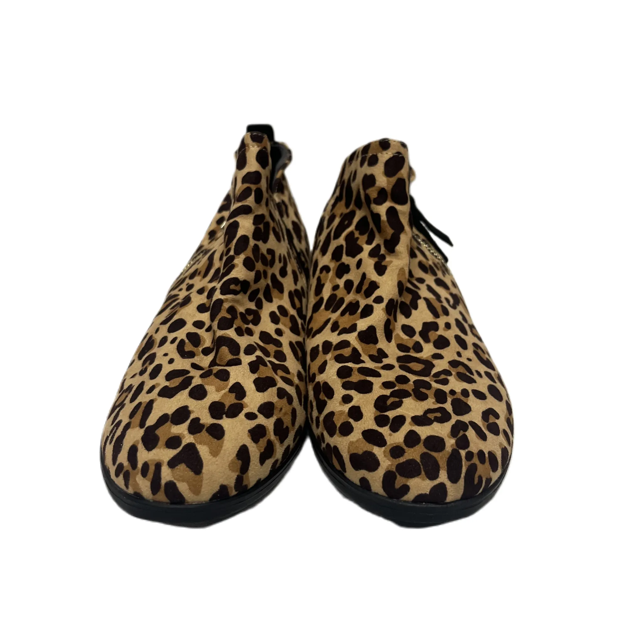 Boots Ankle Flats By Dr Scholls In Animal Print, Size: 9.5