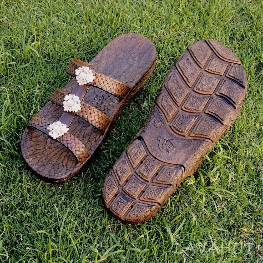 Brown Jaya Pearl Jandals® - Pali Hawaii