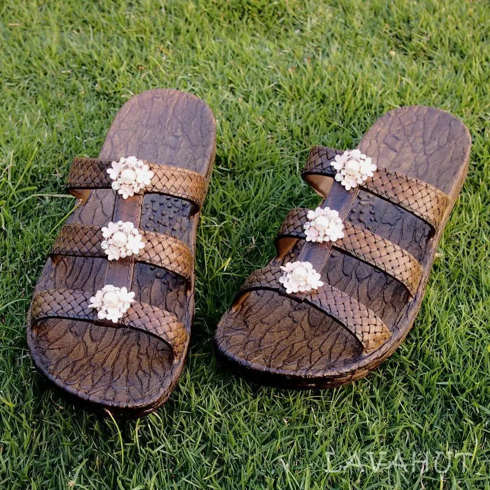 Brown Jaya Pearl Jandals® - Pali Hawaii