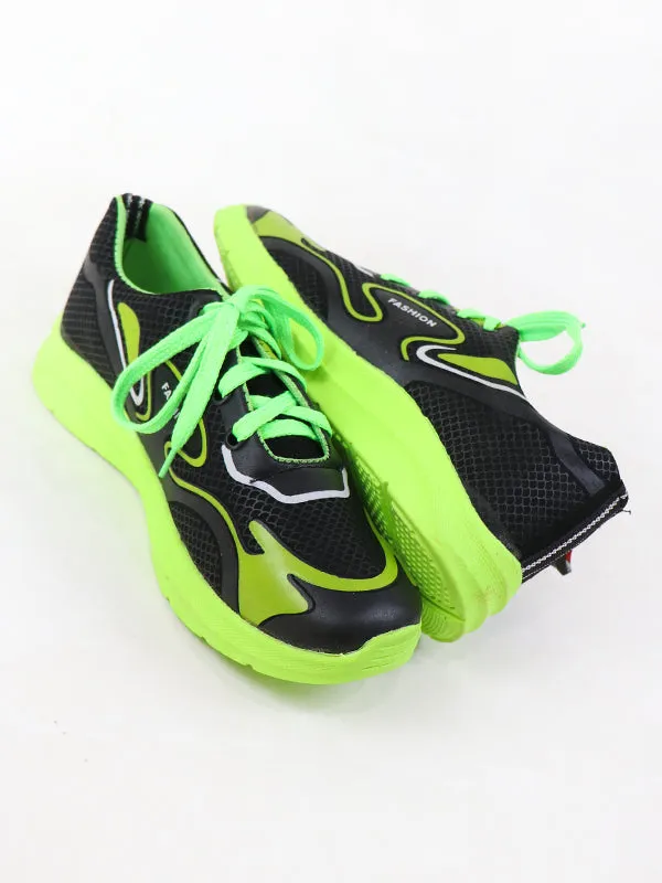 BS35 Boys Shoes 8Yrs - 12Yrs F Green