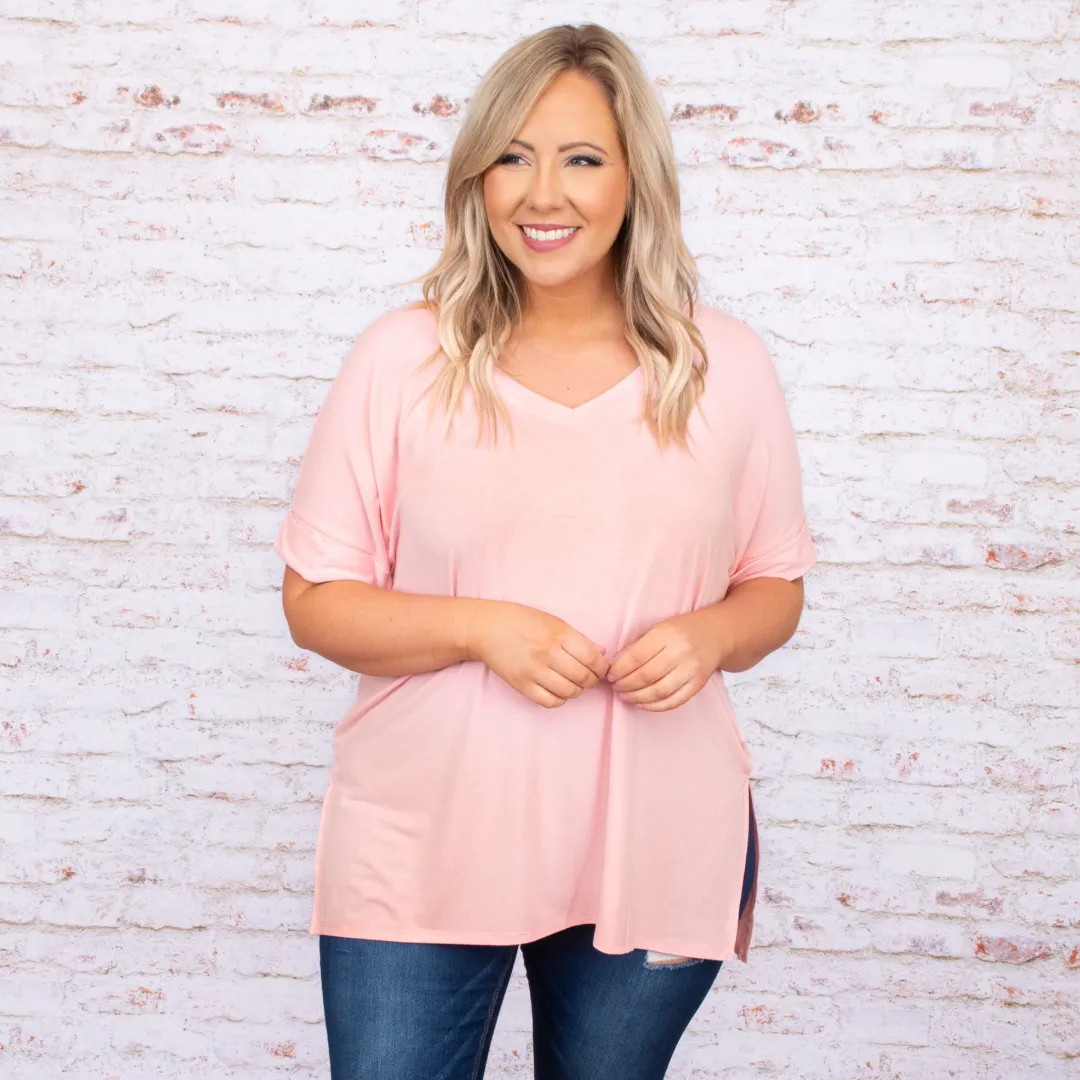 Comfy Travels Top, Dusty Pink