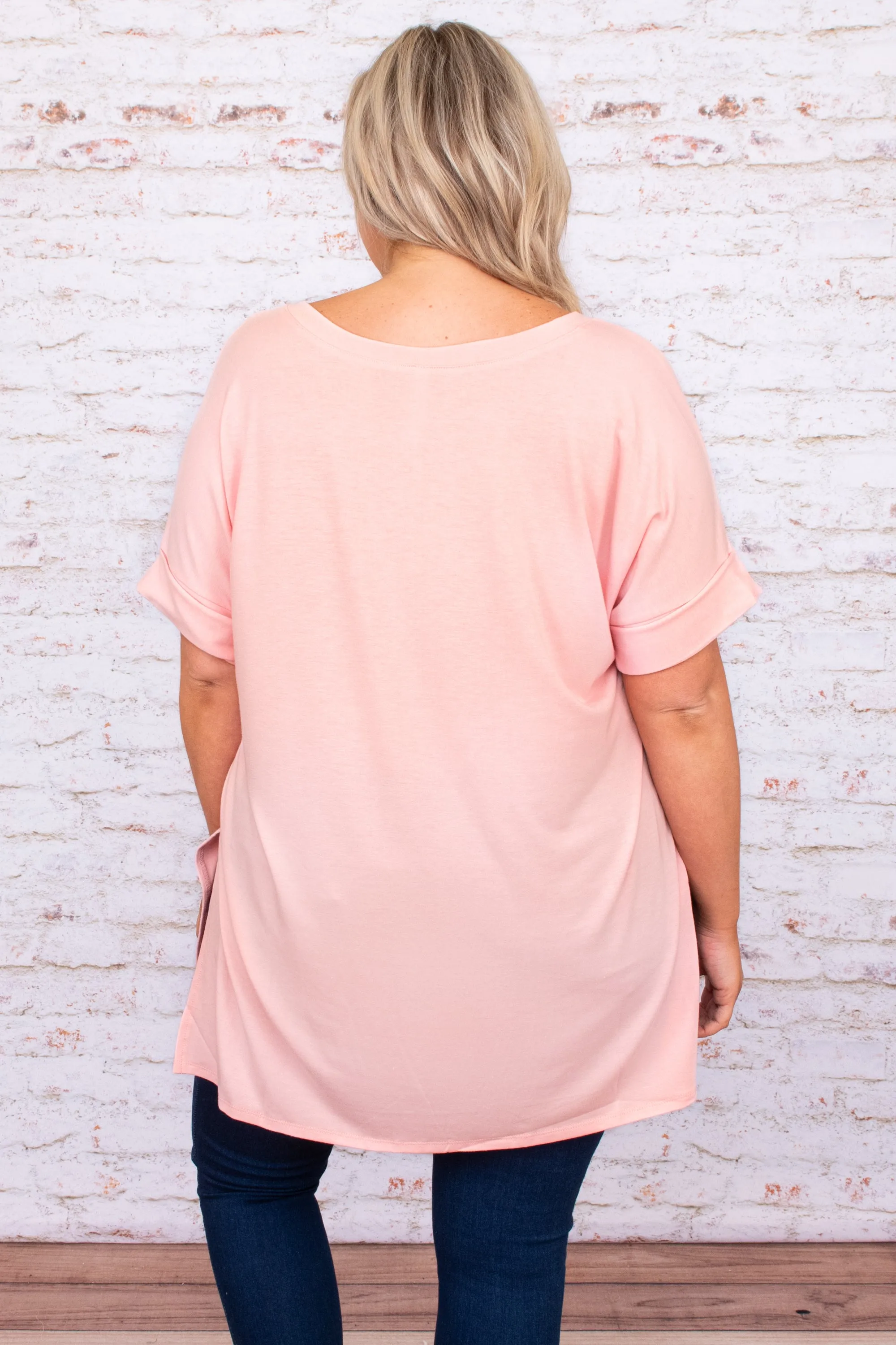 Comfy Travels Top, Dusty Pink