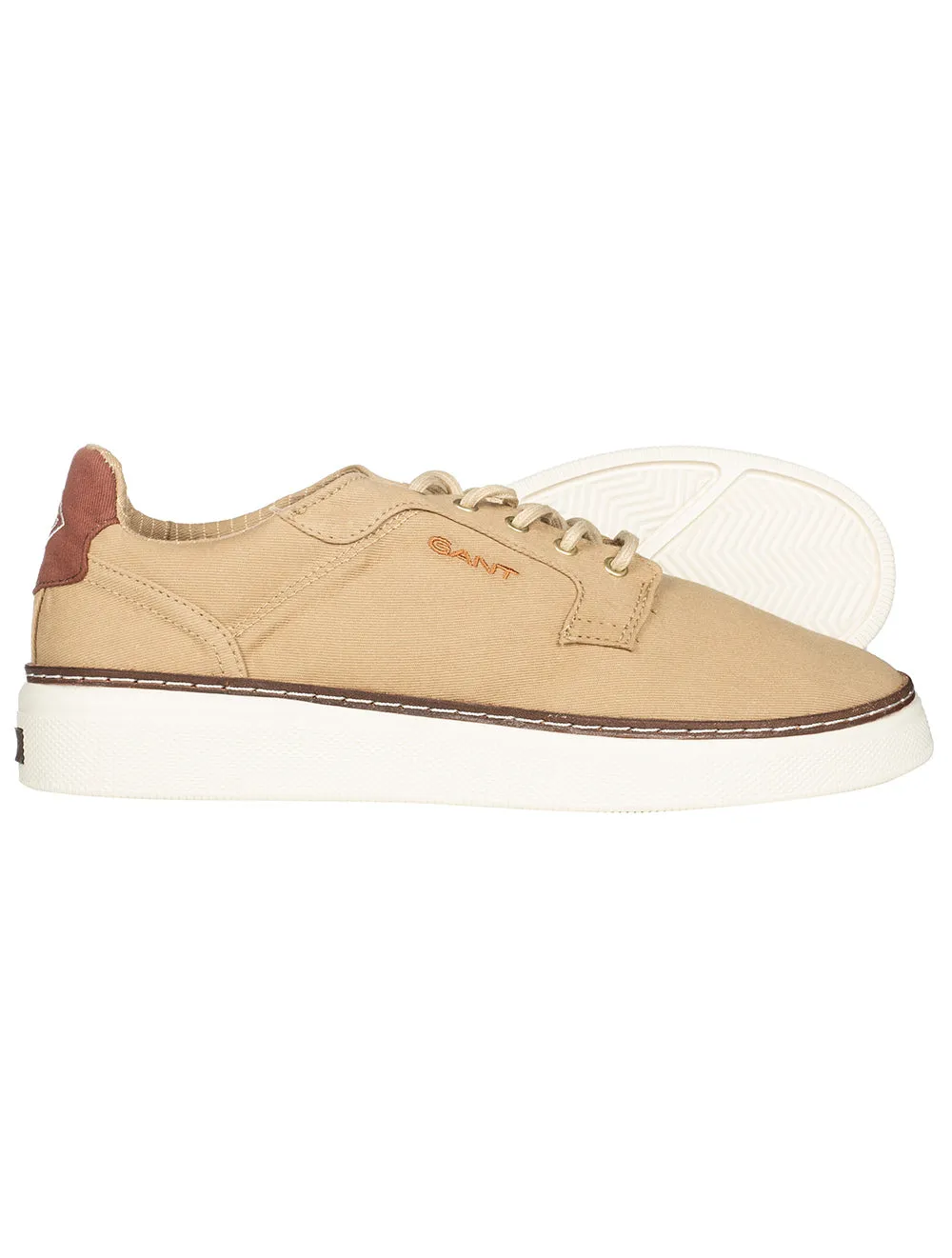 Cotton Twill Sneakers Sand