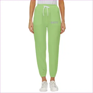 Deity Cropped Drawstring Pants - Green