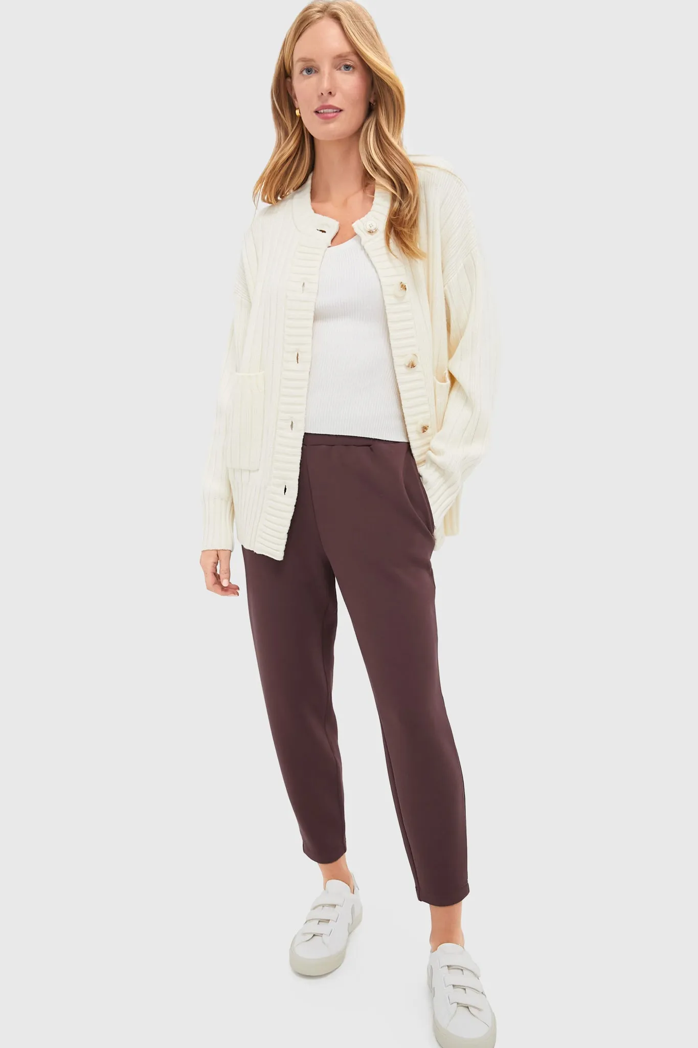 Egret Pensdale Relaxed Knit Jacket