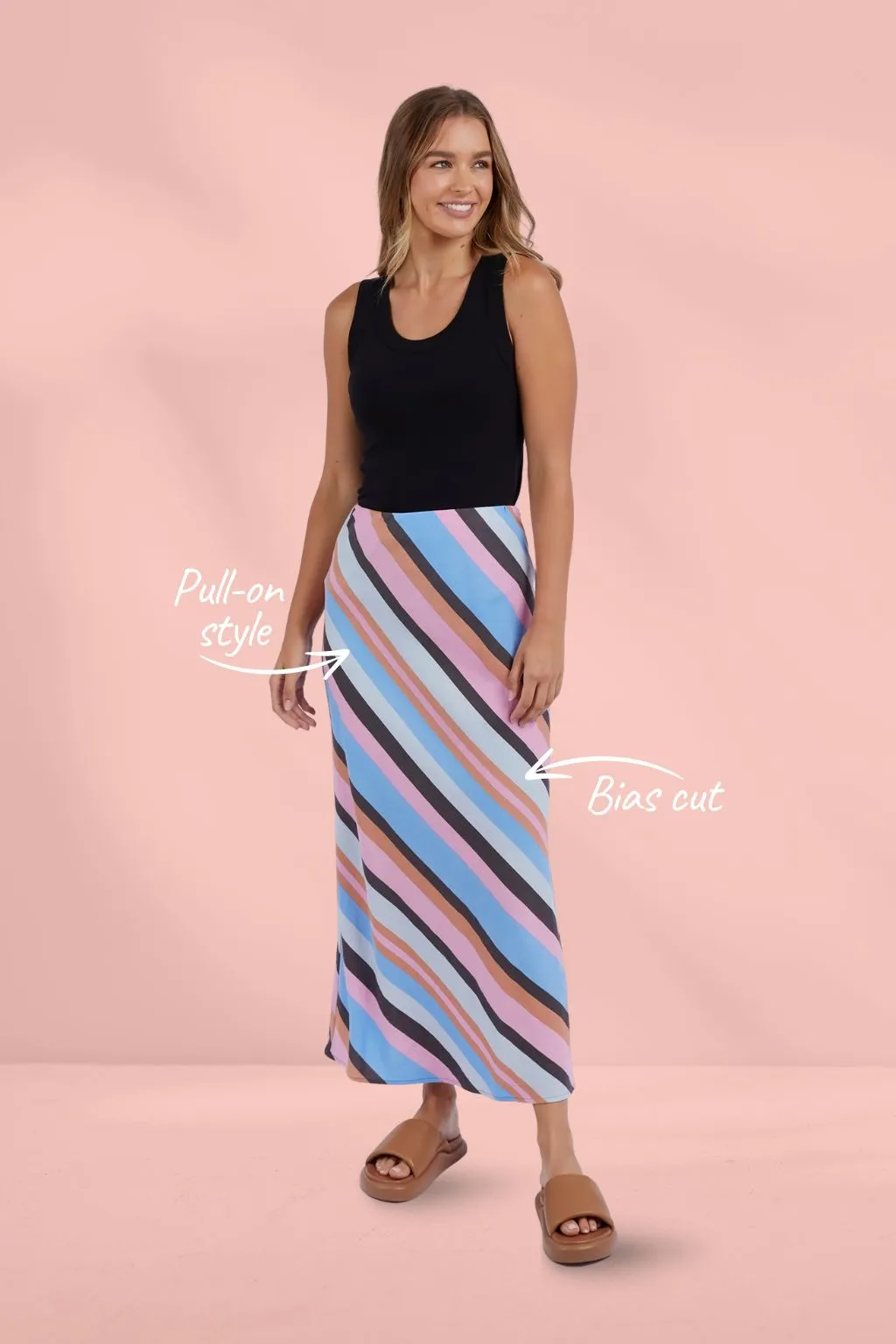 Foxwood Gazelle Stripe Skirt Multi