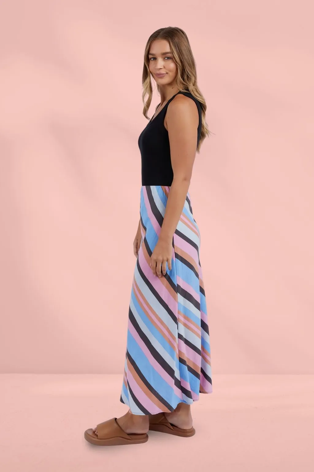 Foxwood Gazelle Stripe Skirt Multi