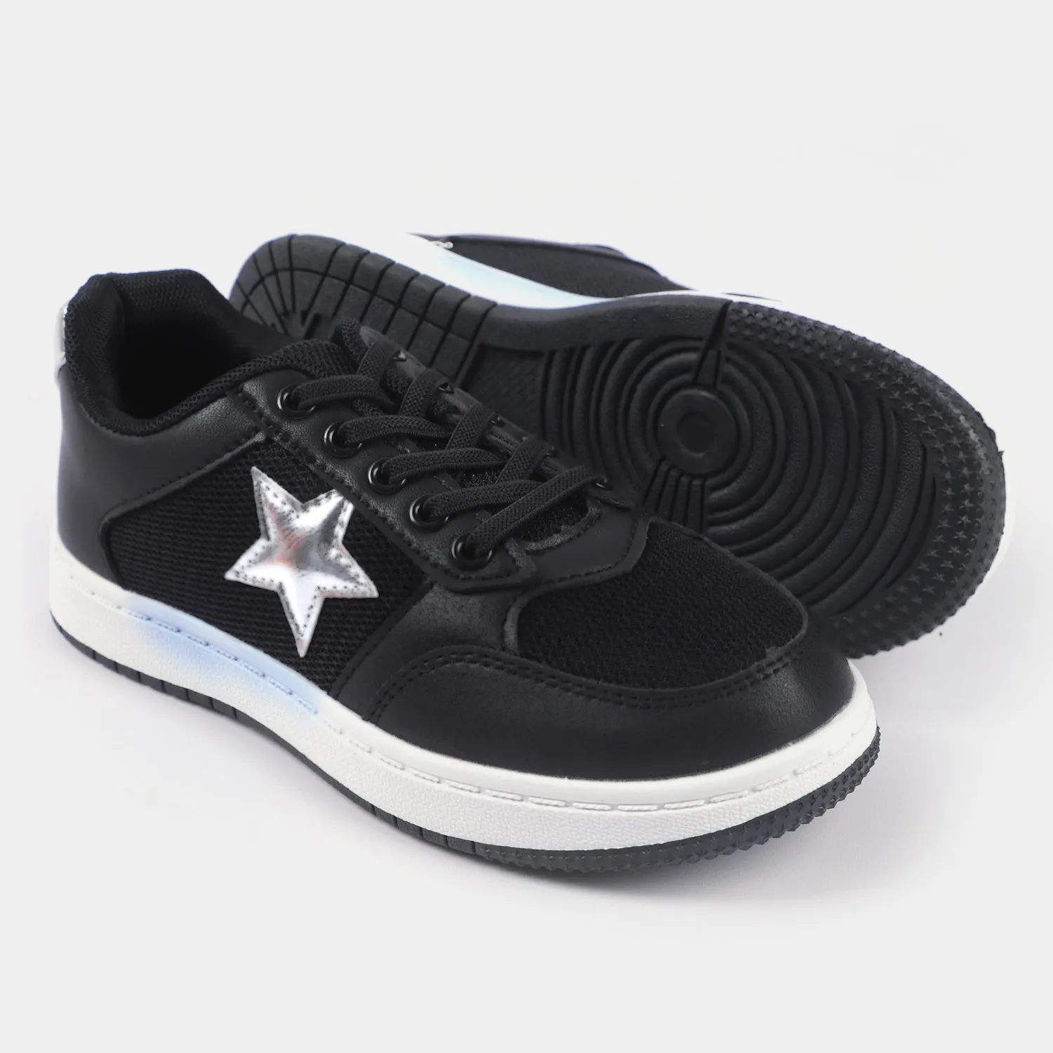 Girls Sneakers B528-3-BLACK