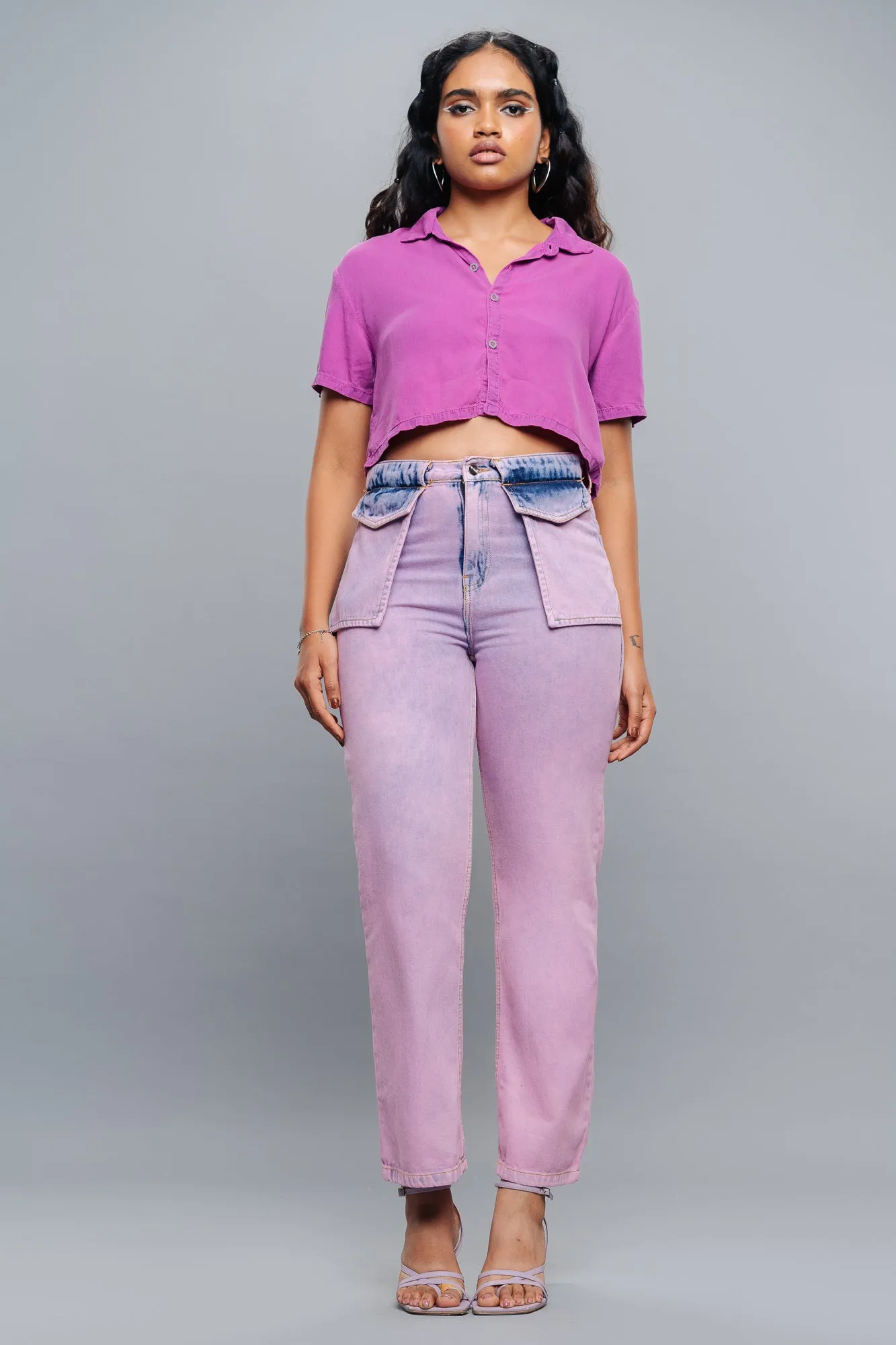 Heather Crop Shirt