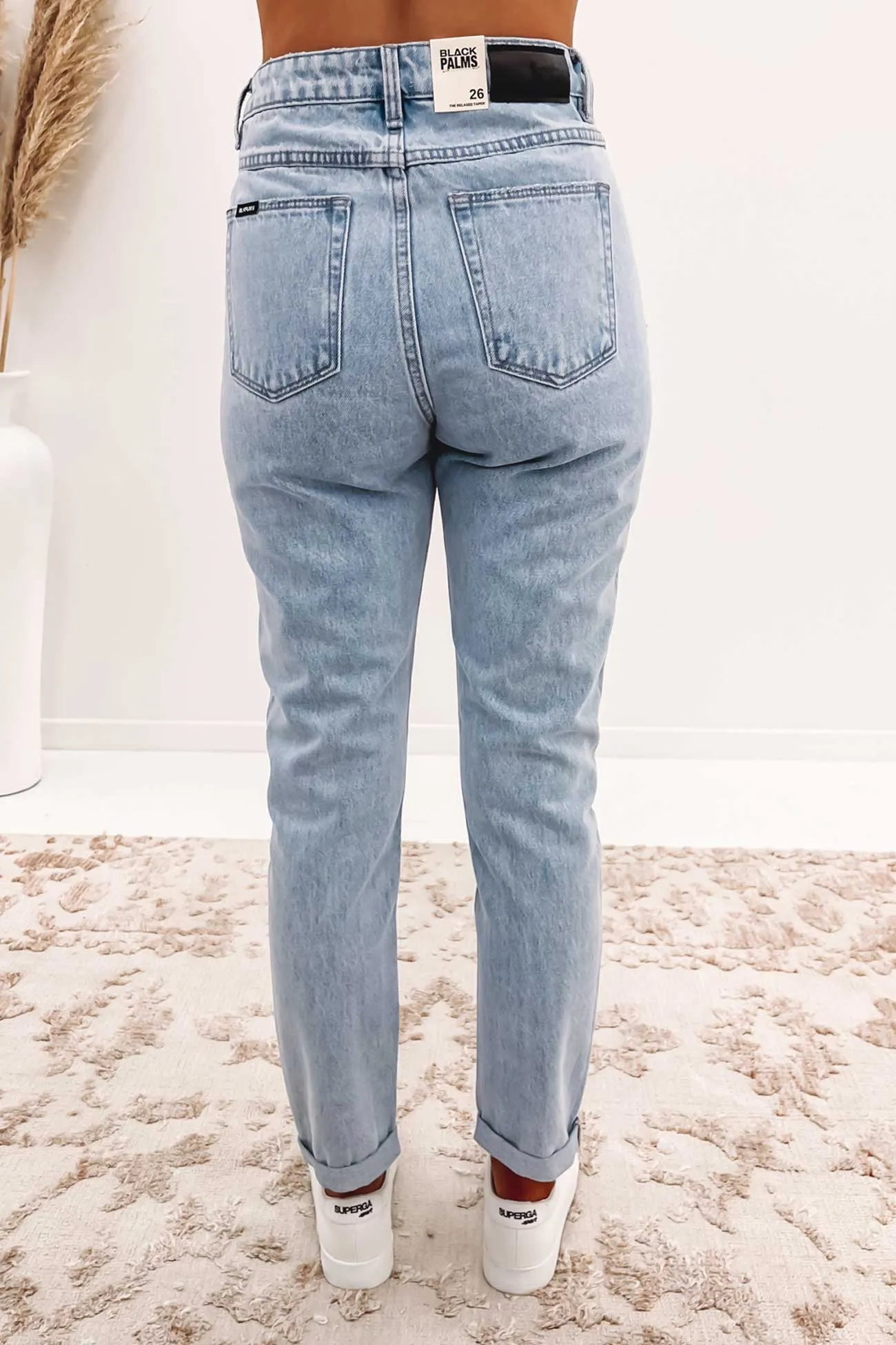 High Relaxed Kick Jean Crystal Crush