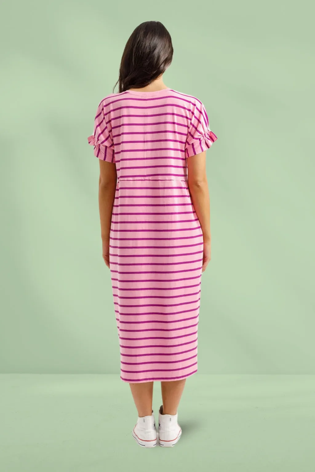 Homelee Nevaeh Midi Dress Candy Stripe