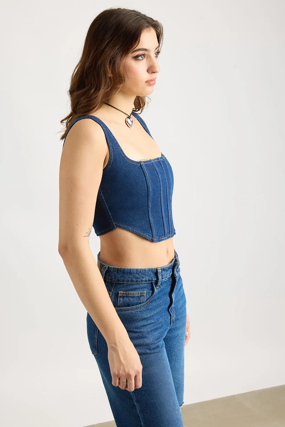 Jean Corset Top