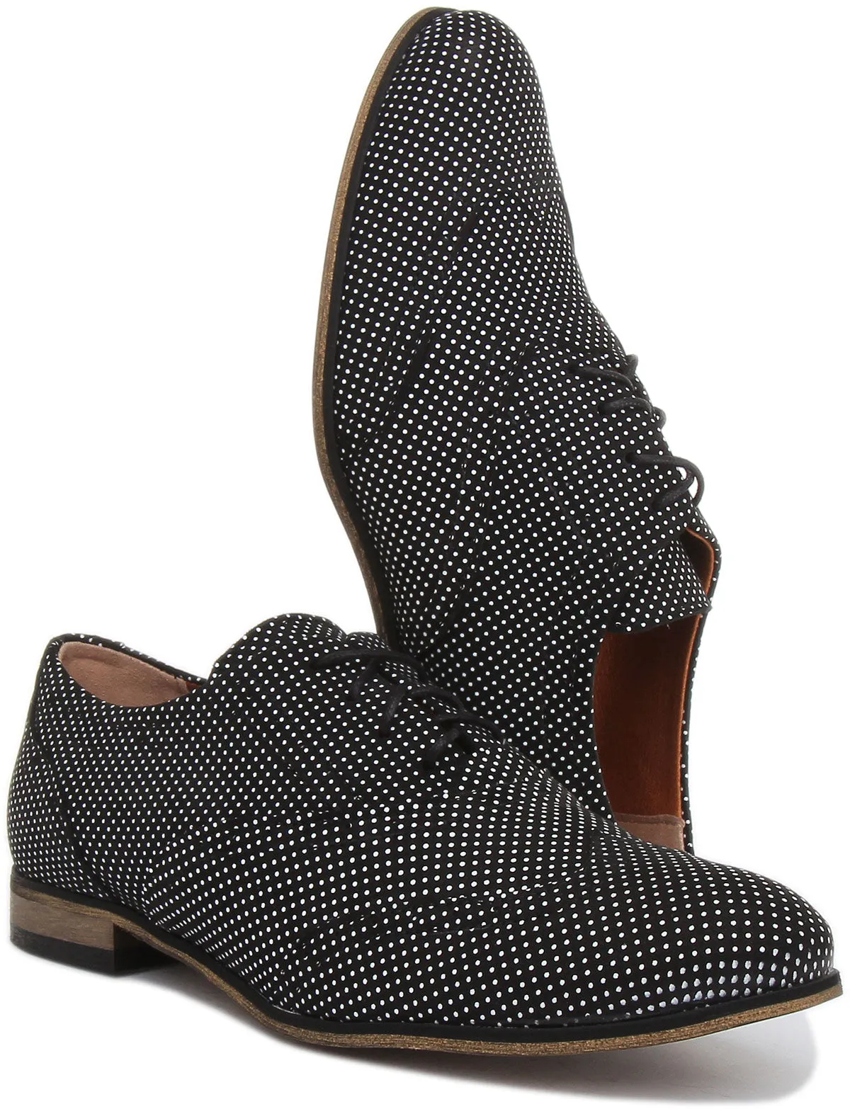 JUSTINREESS ENGLAND Kalina In Black Polka Dots For Women