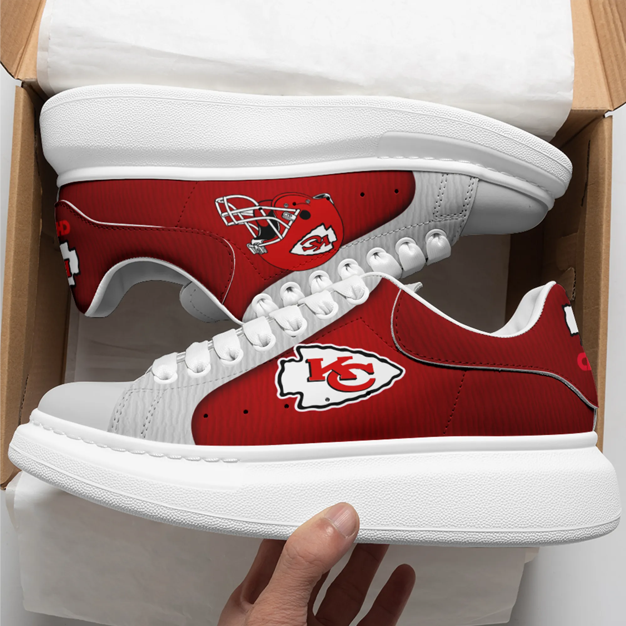 Kansas City Chiefs- McQueen Shoes Unisex Fashionable Casual Shoes for Walking Comfortable and Breathable