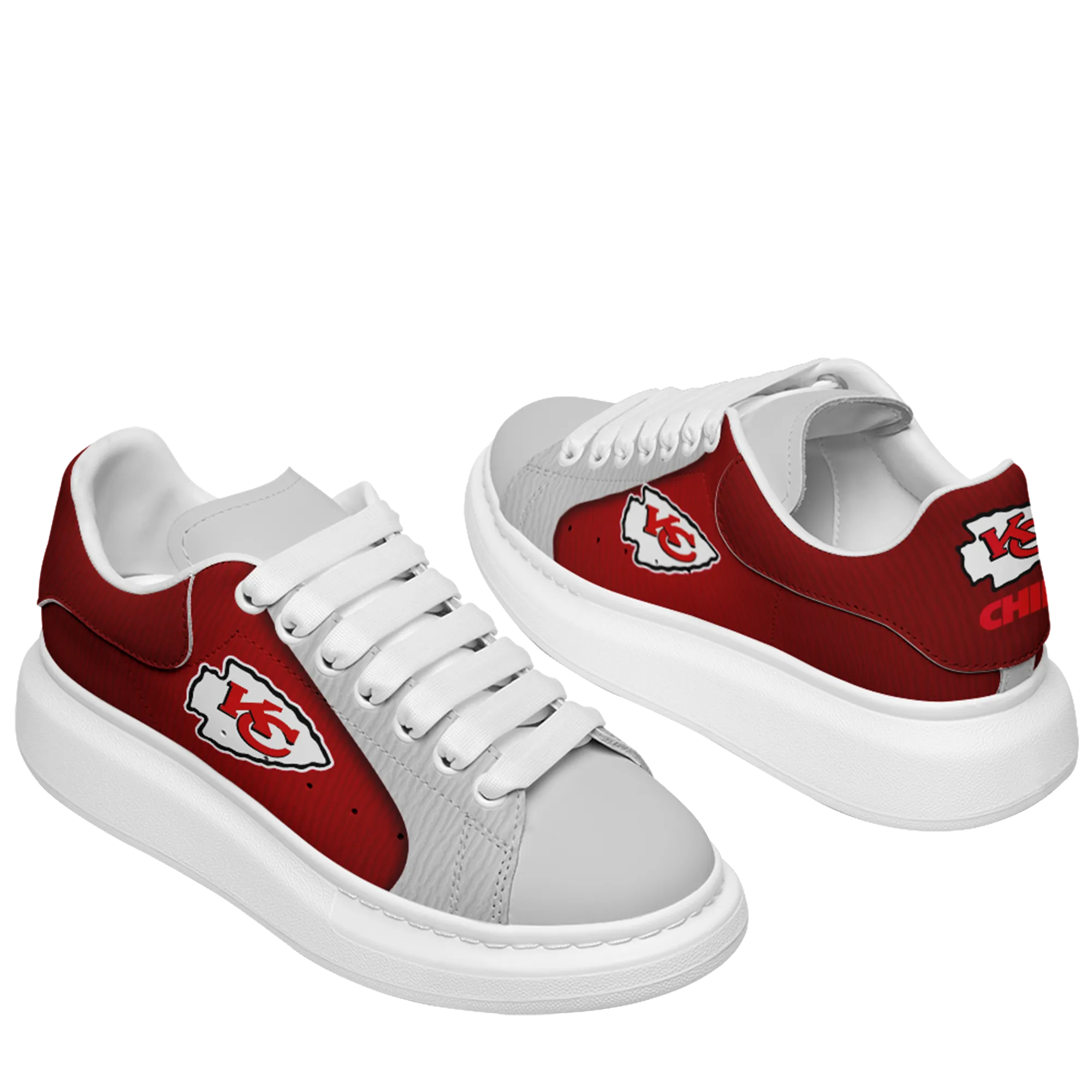 Kansas City Chiefs- McQueen Shoes Unisex Fashionable Casual Shoes for Walking Comfortable and Breathable