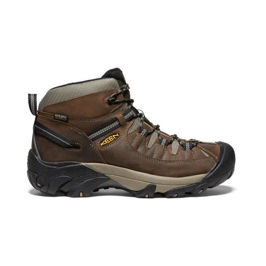 Keen Men's Targhee II Mid Waterproof Hiking Boots  WIDE 1012126 shitake wide