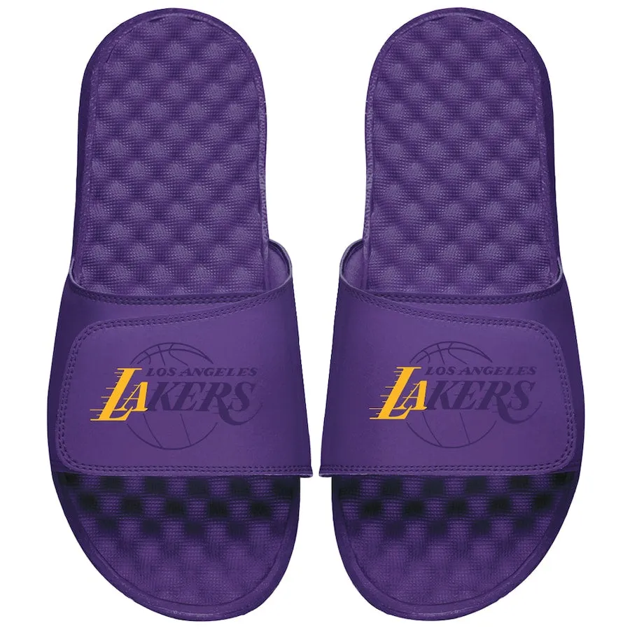 Los Angeles Lakers ISlide Tonal Pop Slide Sandals - Black