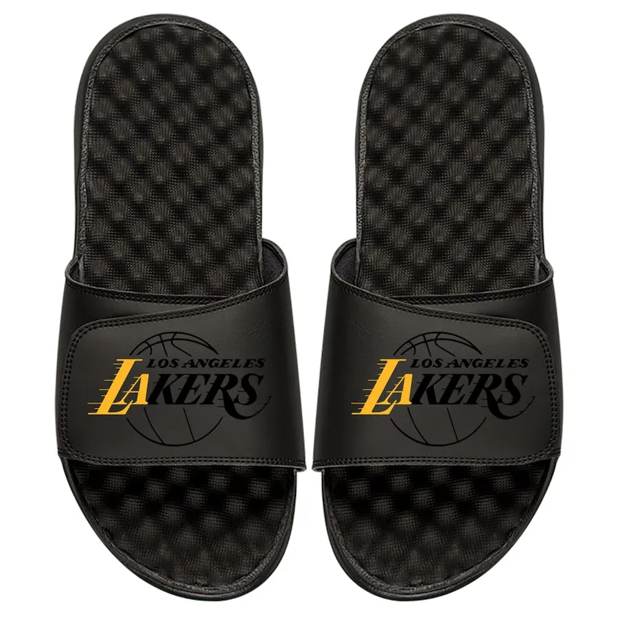 Los Angeles Lakers ISlide Tonal Pop Slide Sandals - Black