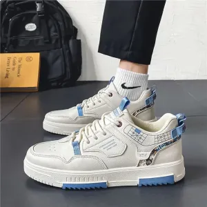 Men's shoes 2024 summer new breathable white shoes men's trendy and versatile thick soled sports board shoes trendy shoes