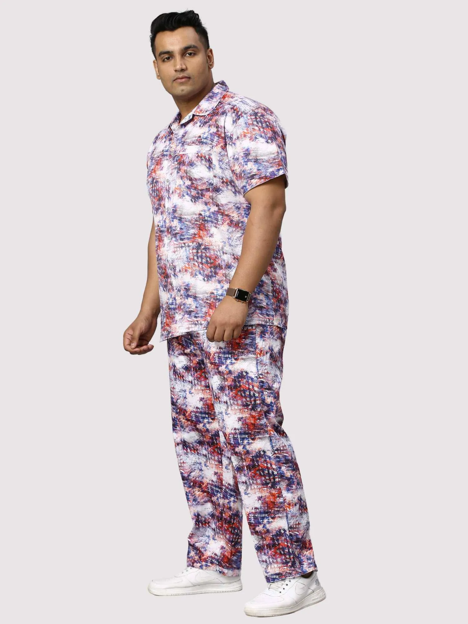 Monsoon Hue Digital Printed Full Co-Ords Men's Plus Size