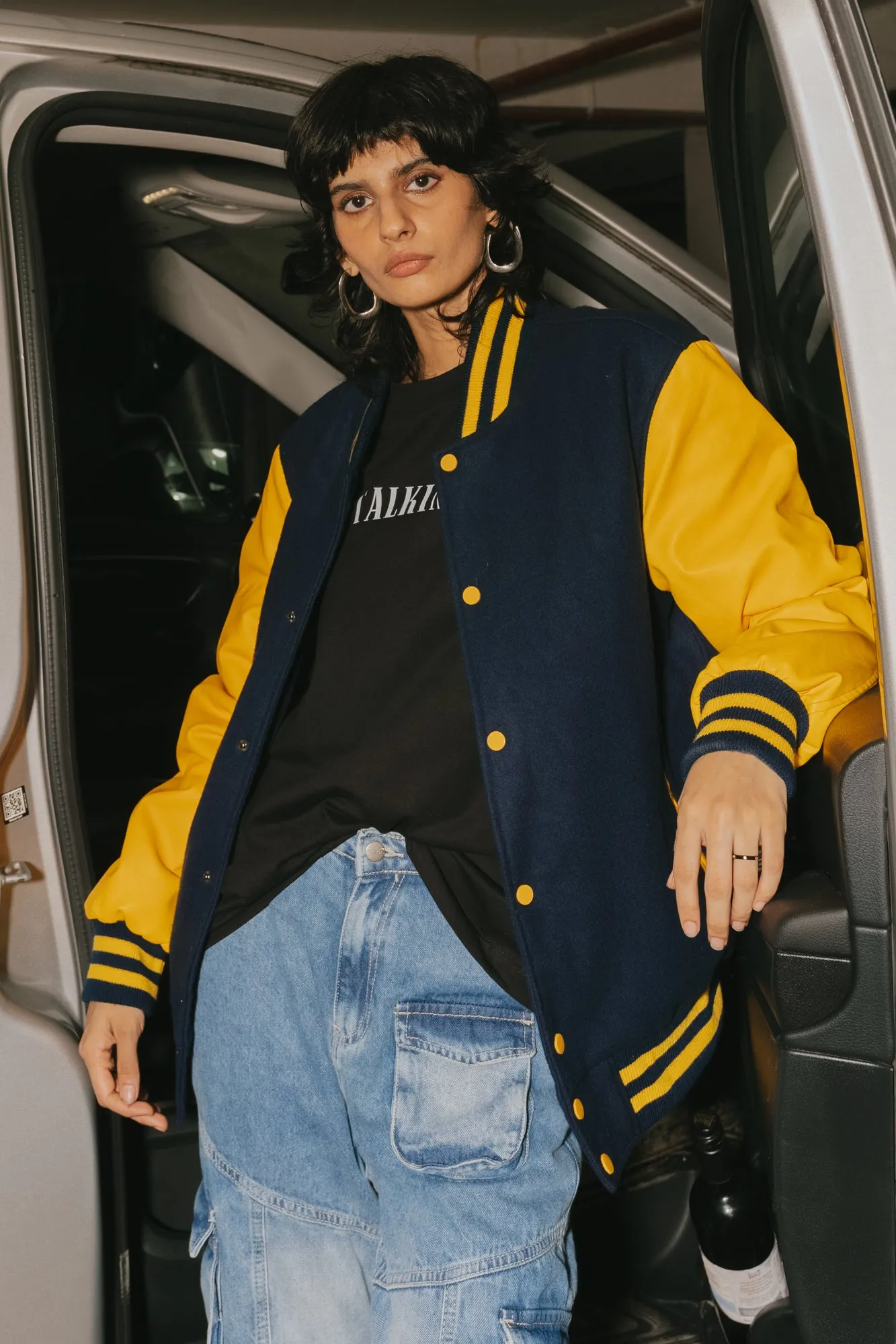 Navy Varsity Jacket