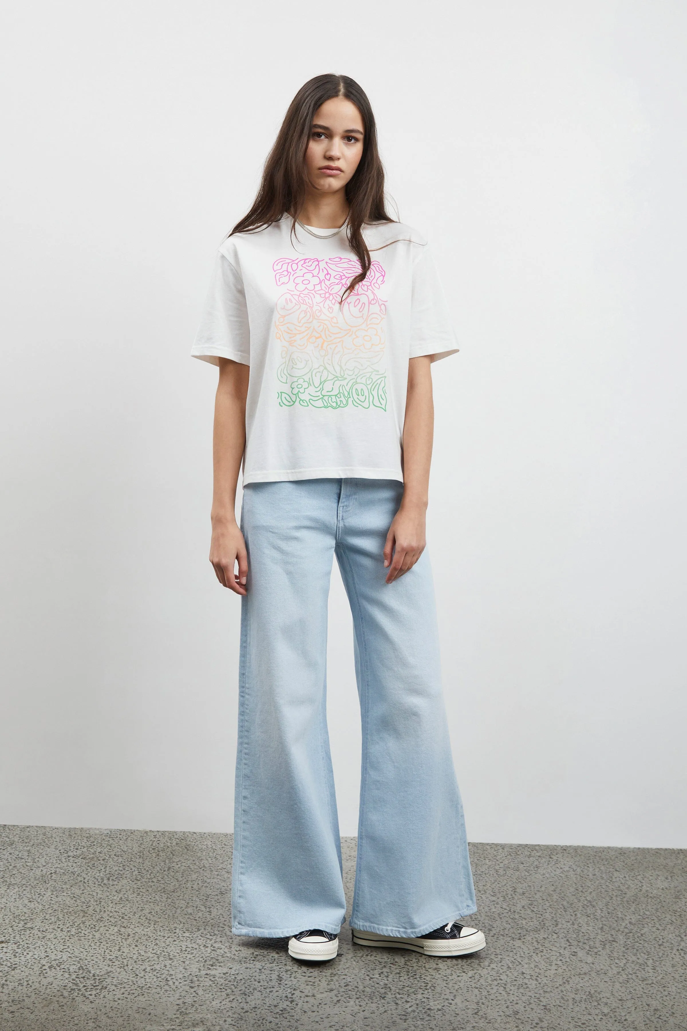 Runela T-shirt in Cloud Dancer White