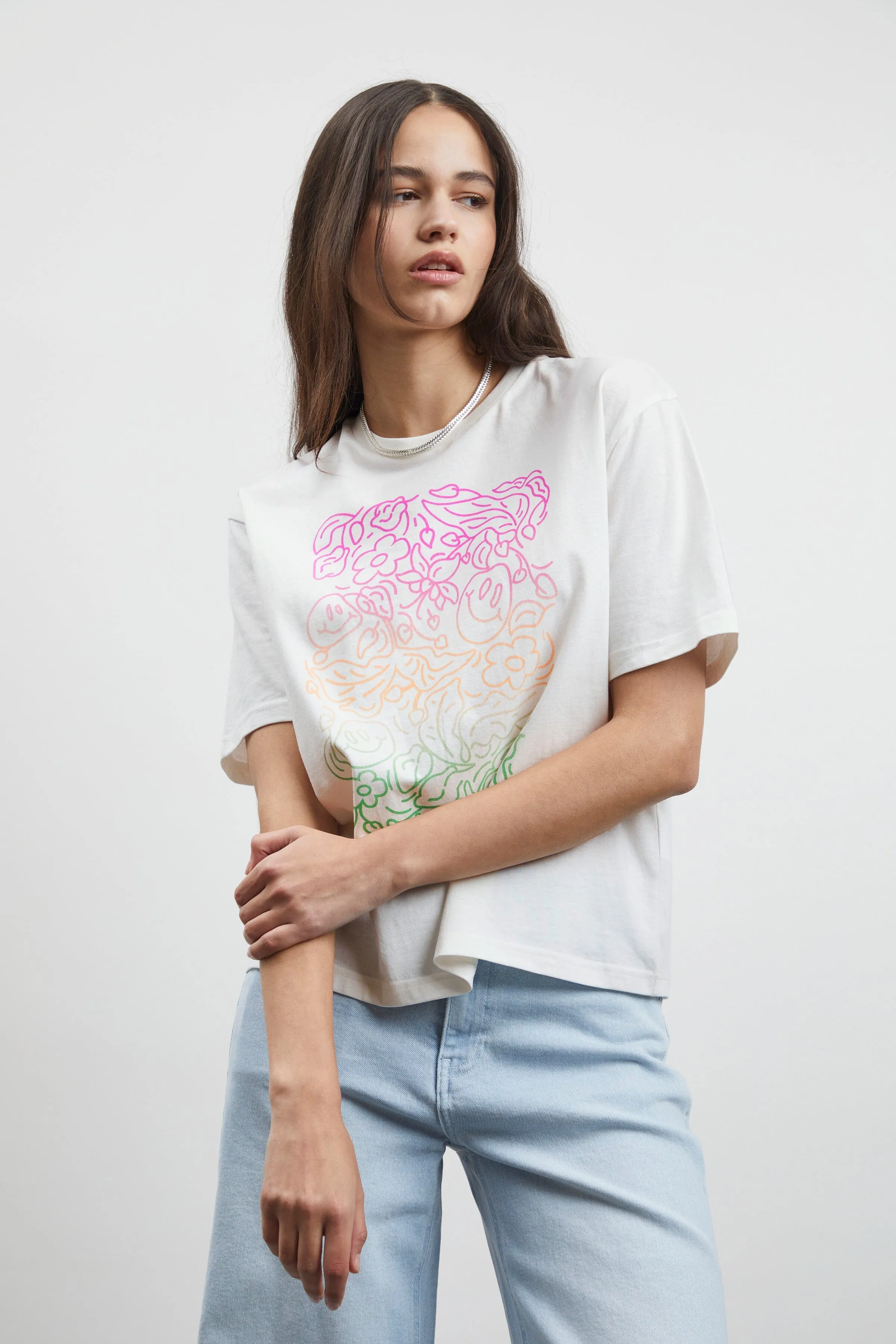 Runela T-shirt in Cloud Dancer White