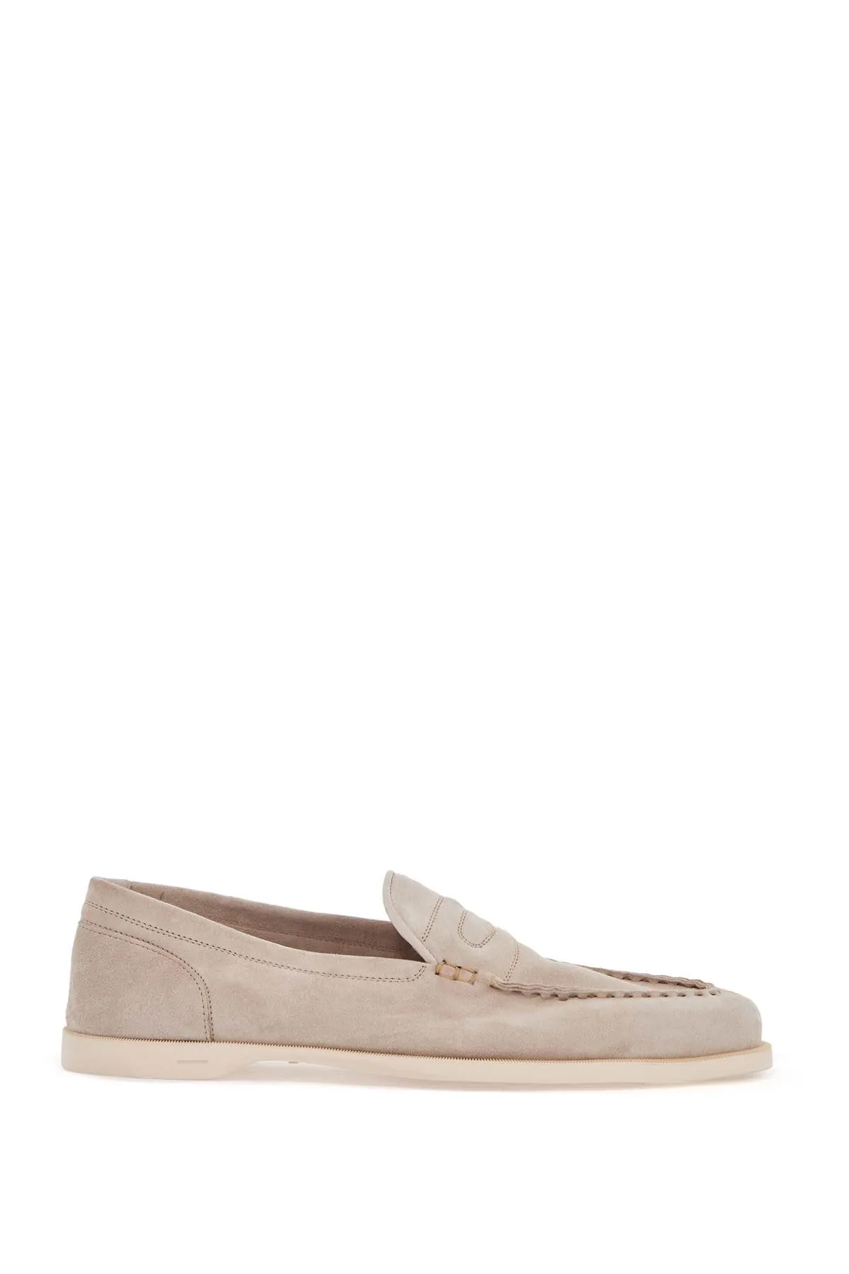 Sand Suede Lace-Up Shoes