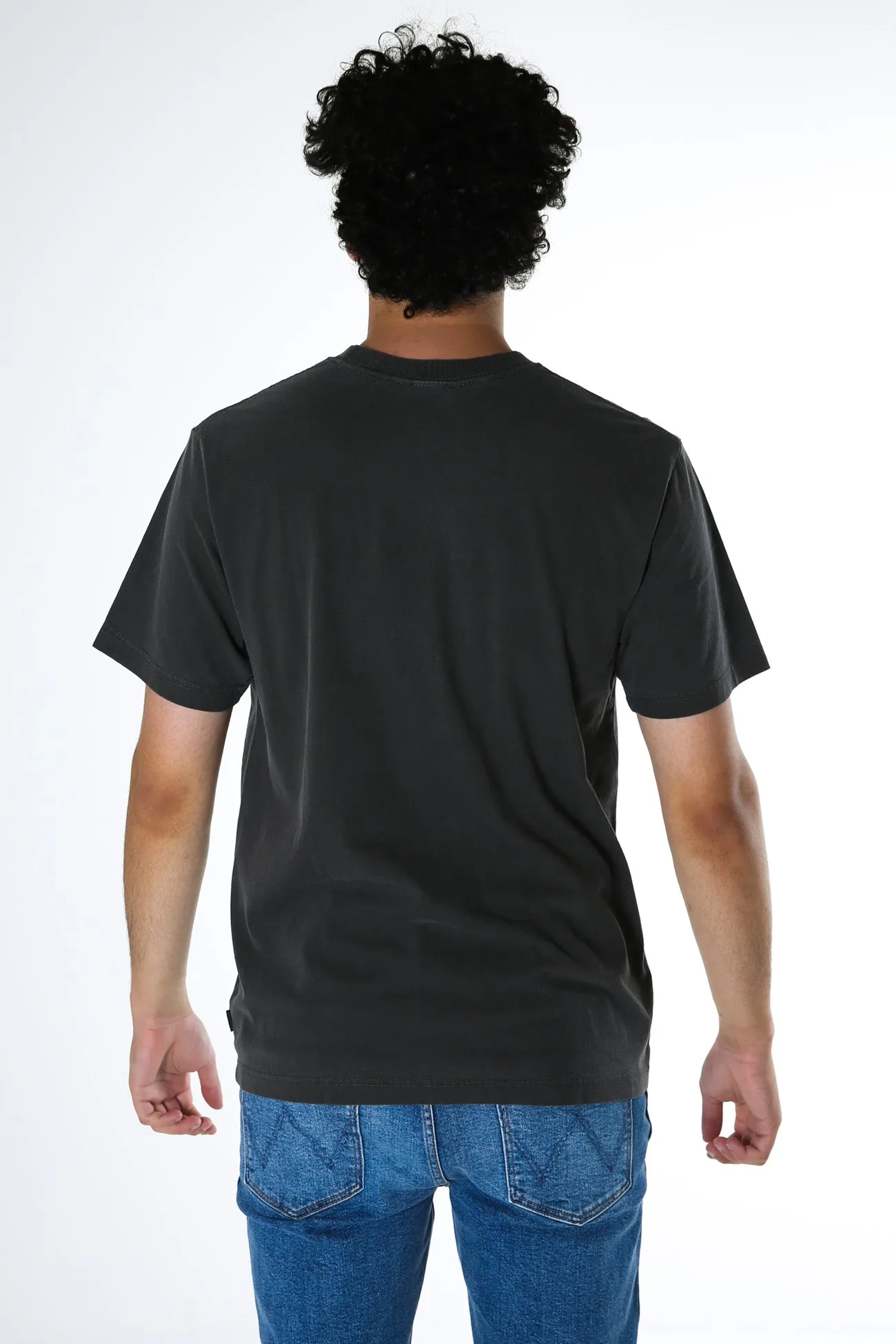 Society Retro Fit Tee Stone Black