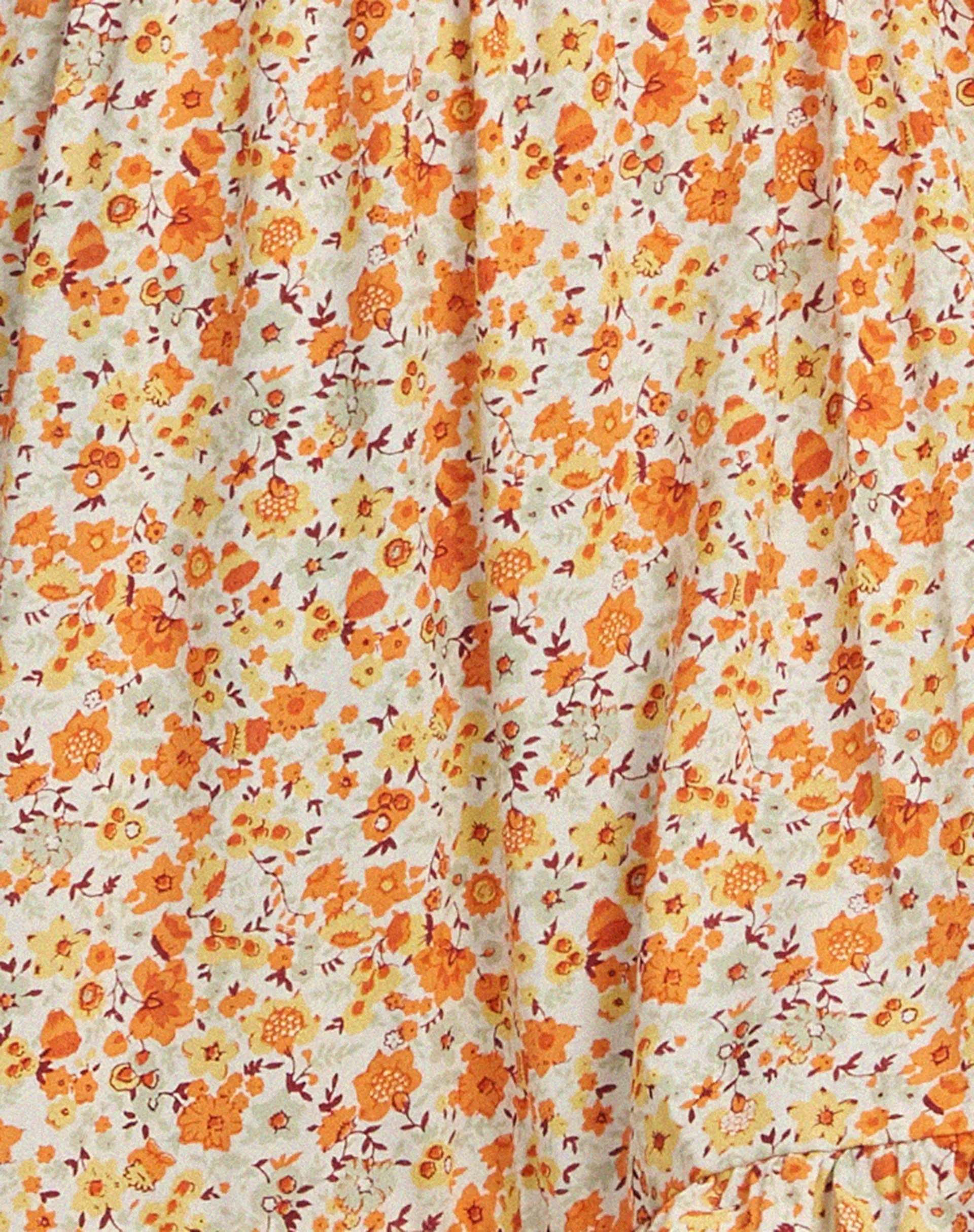 Soyata Day Dress in Ditsy Tangerine