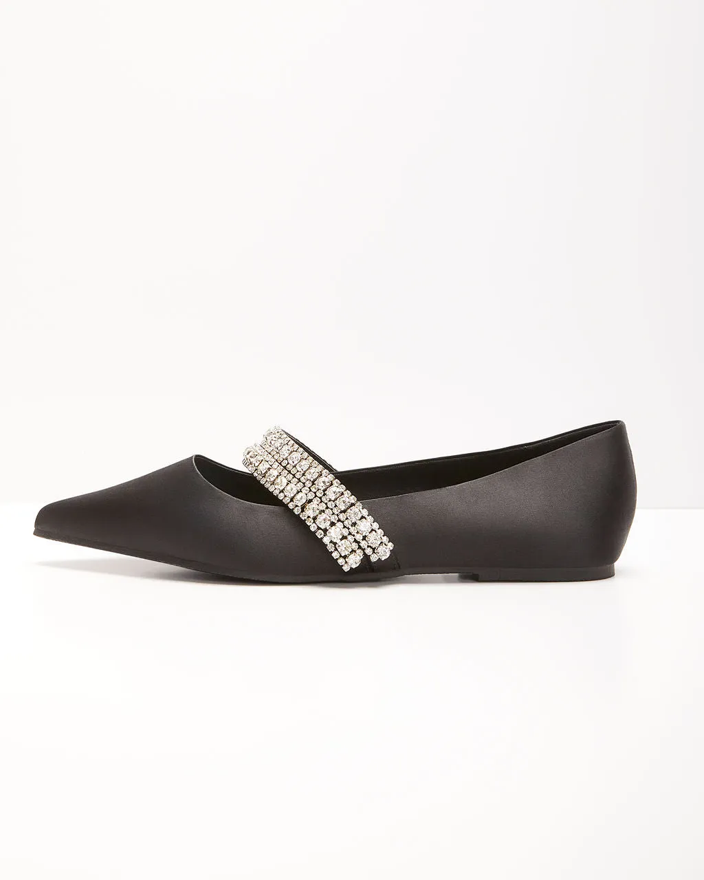 Spellbound Rhinestone Pointed Flats