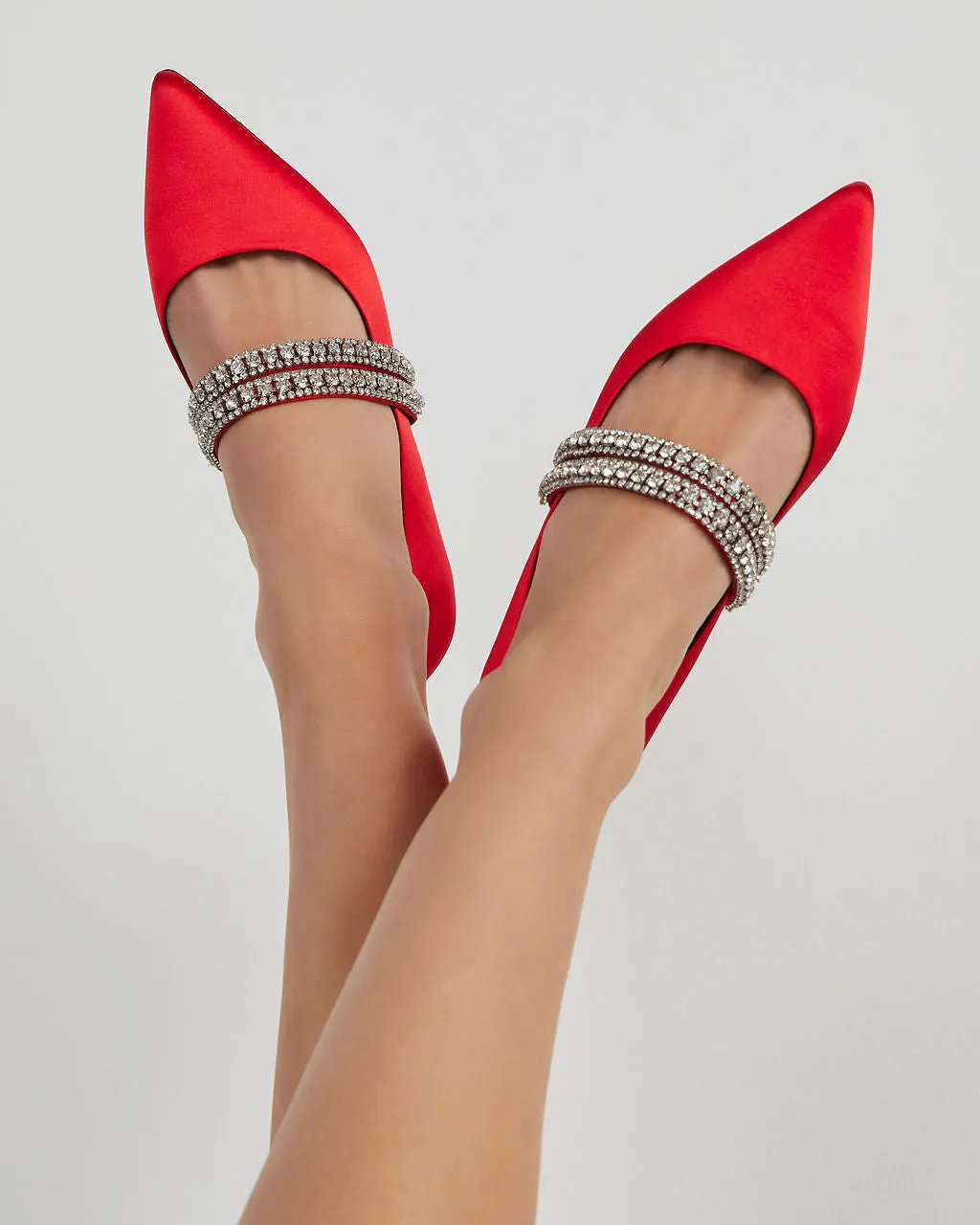 Spellbound Rhinestone Pointed Flats