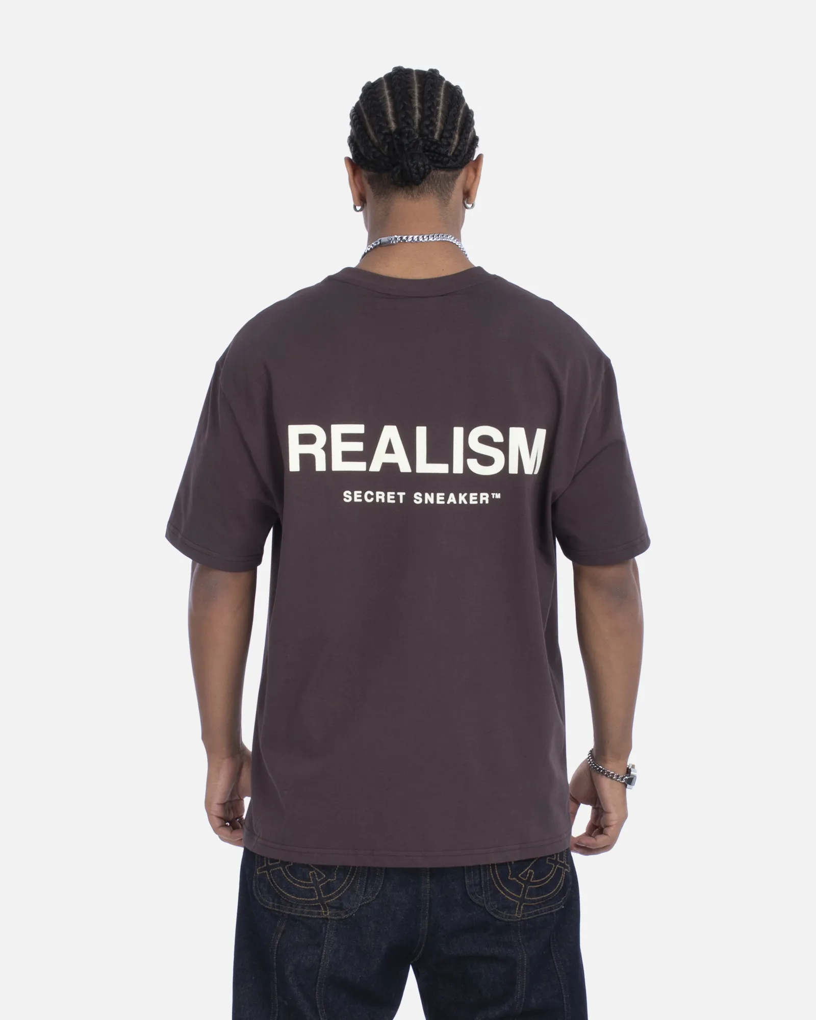 SSS REALISM BACK LOGO TEE PLUM