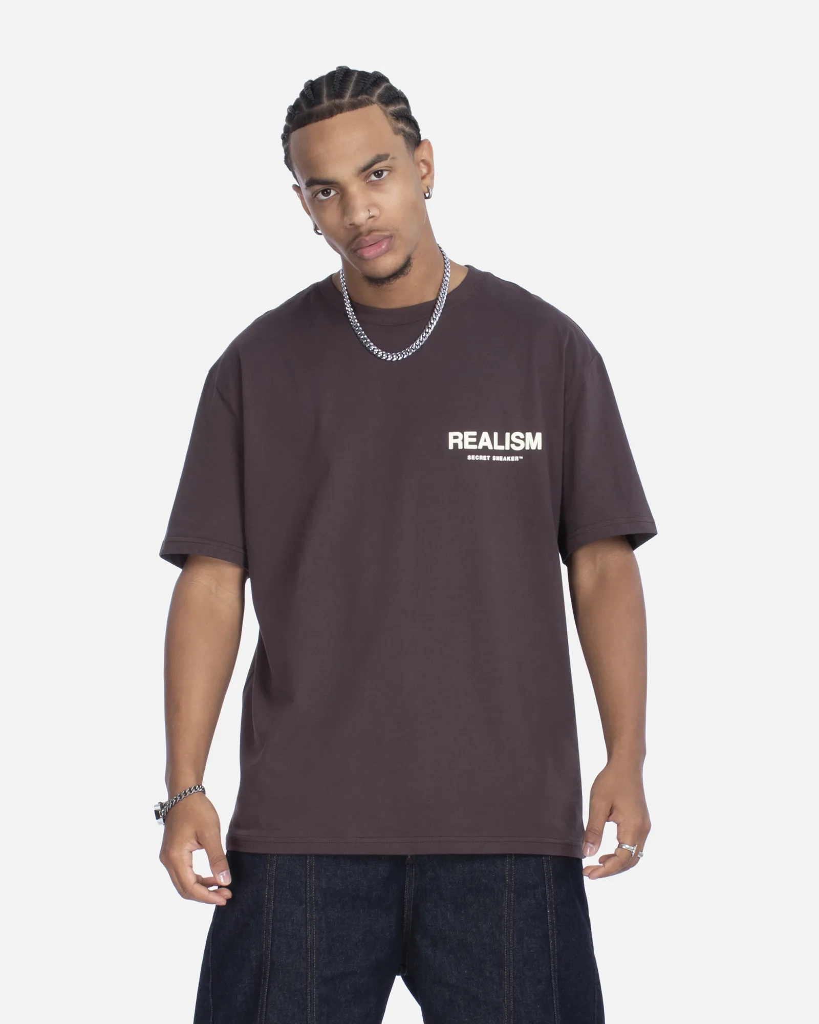 SSS REALISM BACK LOGO TEE PLUM