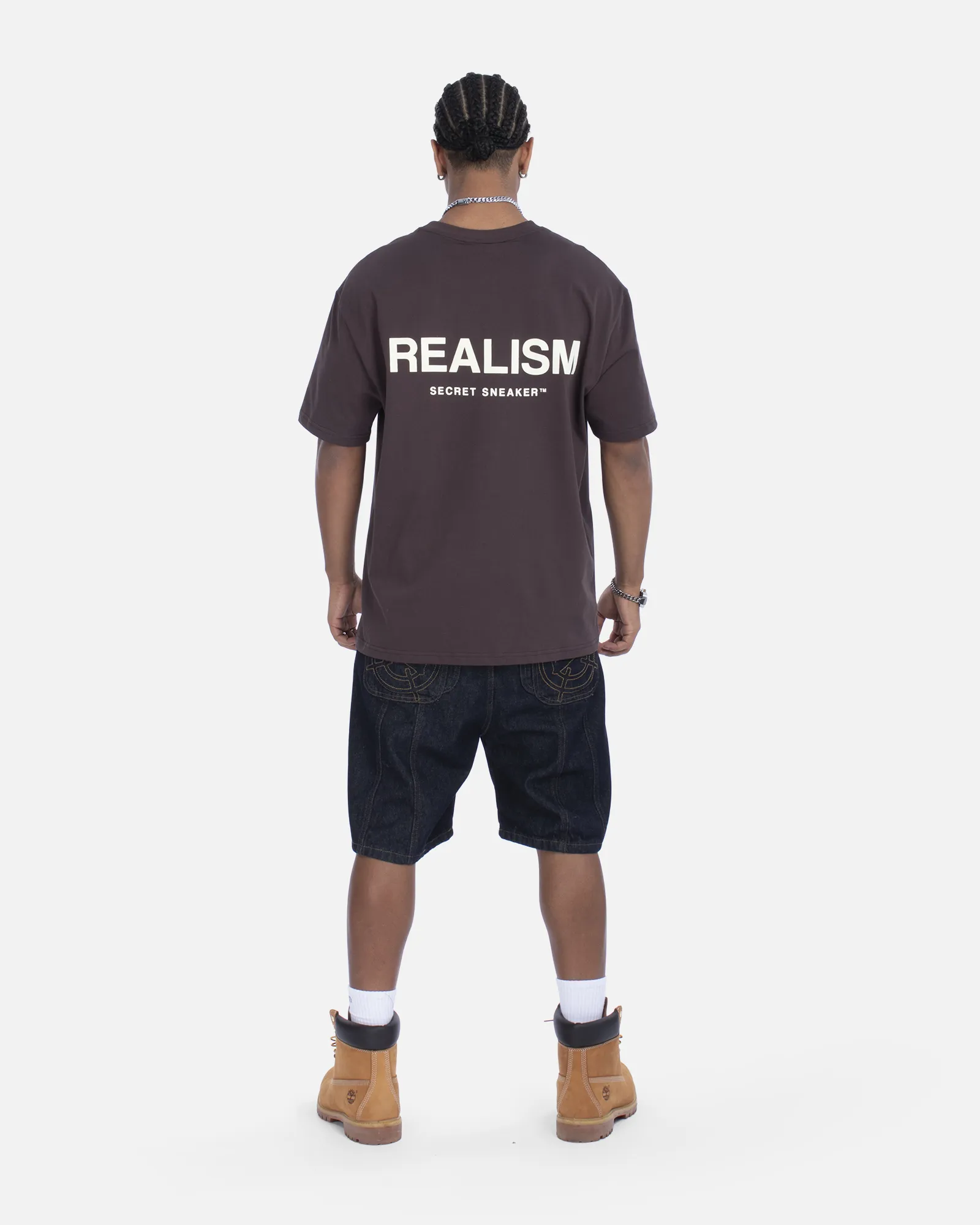 SSS REALISM BACK LOGO TEE PLUM