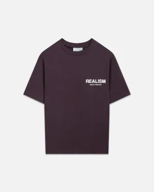 SSS REALISM BACK LOGO TEE PLUM