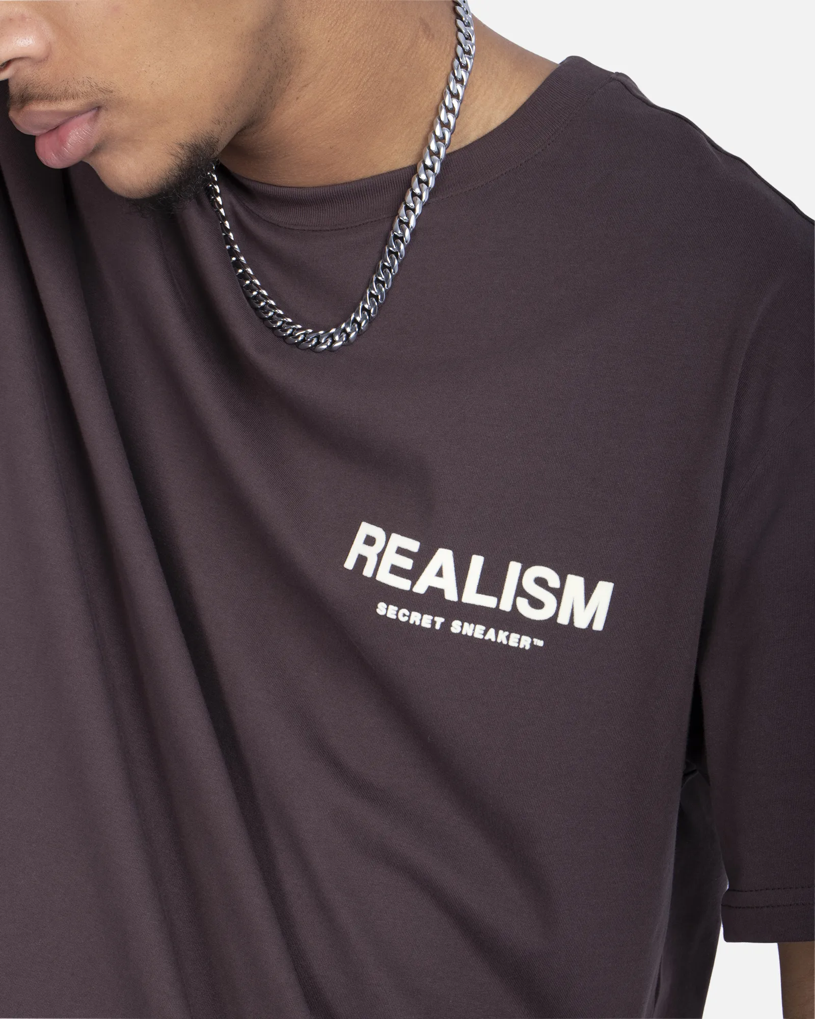 SSS REALISM BACK LOGO TEE PLUM