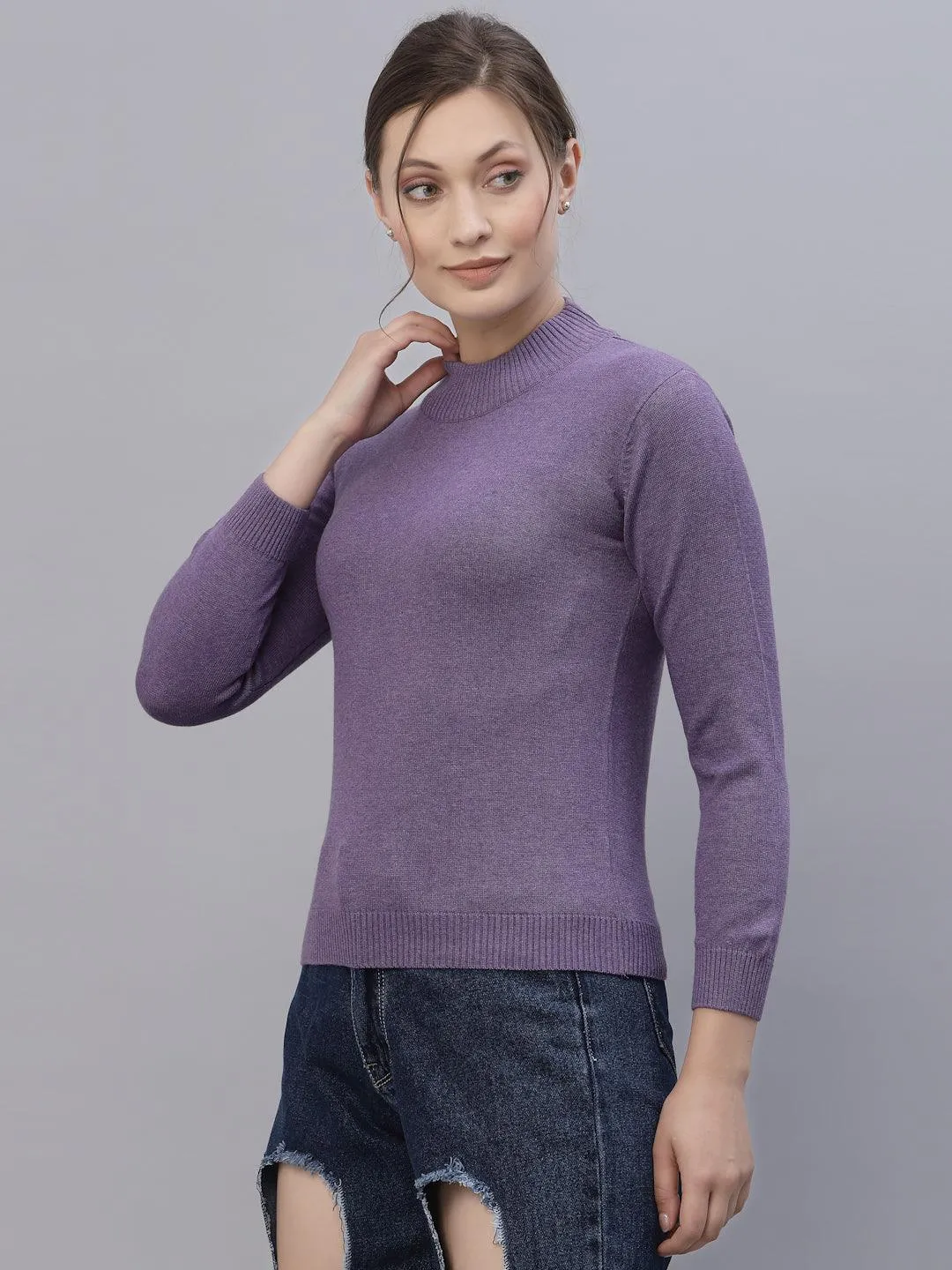 Style Quotient Women Purple Sweatshirt