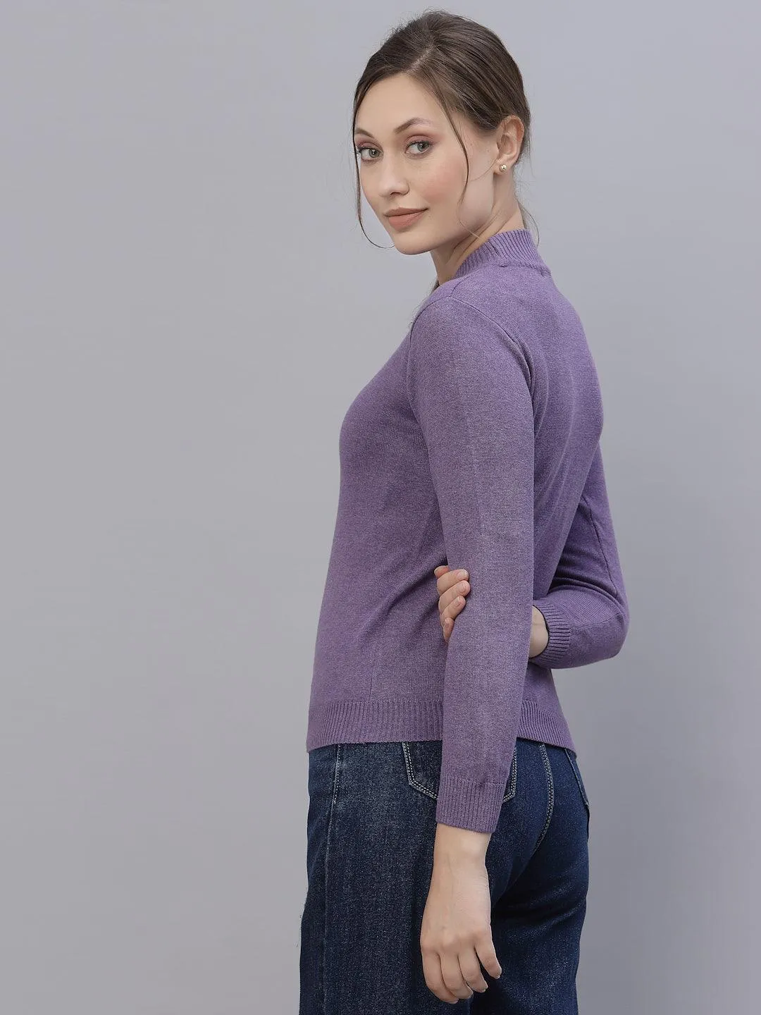 Style Quotient Women Purple Sweatshirt