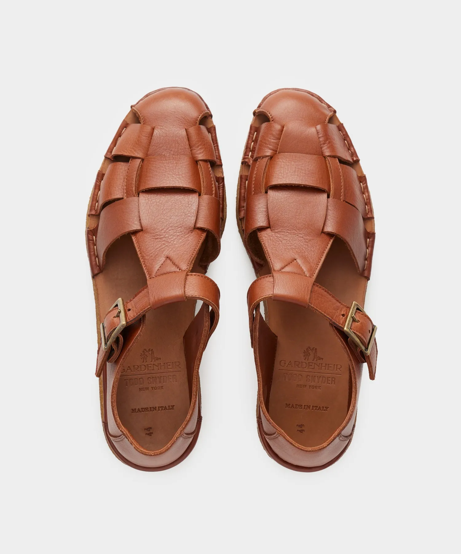 Todd Snyder x Gardenheir Leather Fisherman Sandals