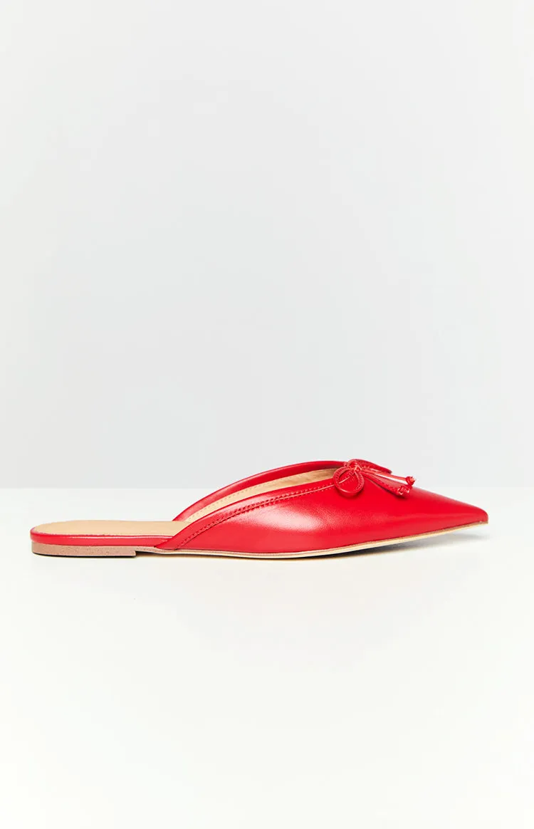 Tony Bianco Javelin Ruby Mule Flats