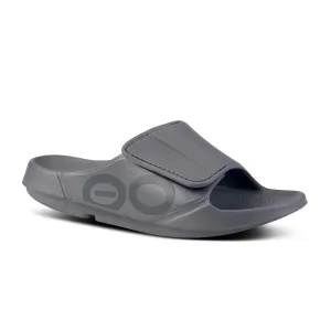 Women's Oofos OOahh Sport Flex Sandal Color: Slate